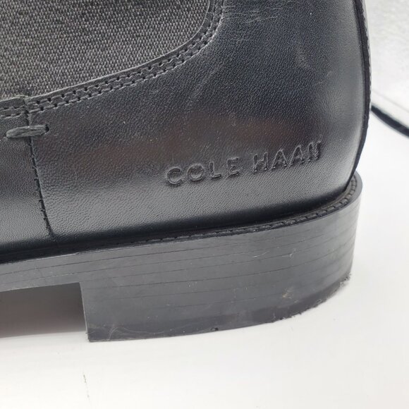MENS COLE HAAN HAWTHORNE CHELSEA LEATHER ANKLE BOOTS - Picture 7 of 12